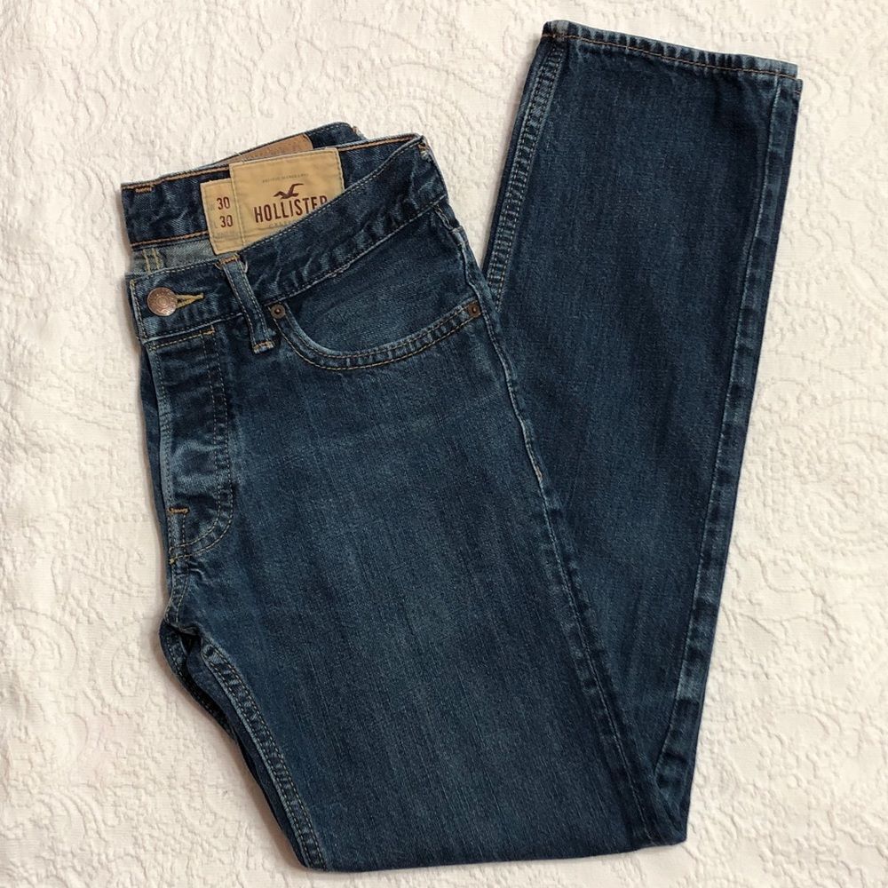 Hollister Jeans Size 30X30 Dark Wash Straight Leg